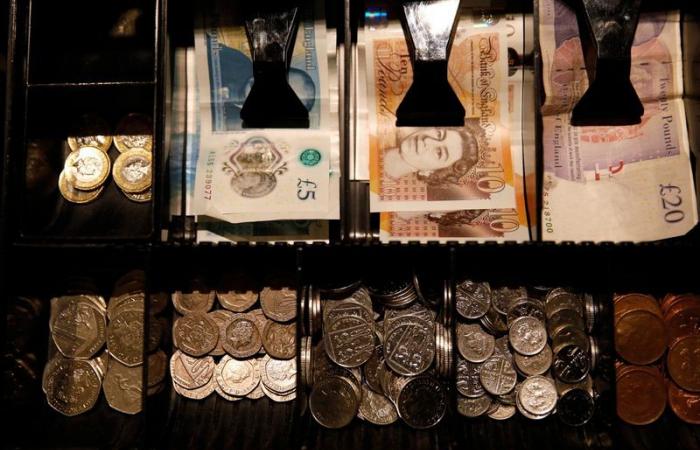 Sterling strengthens, PMIs show UK price pressures