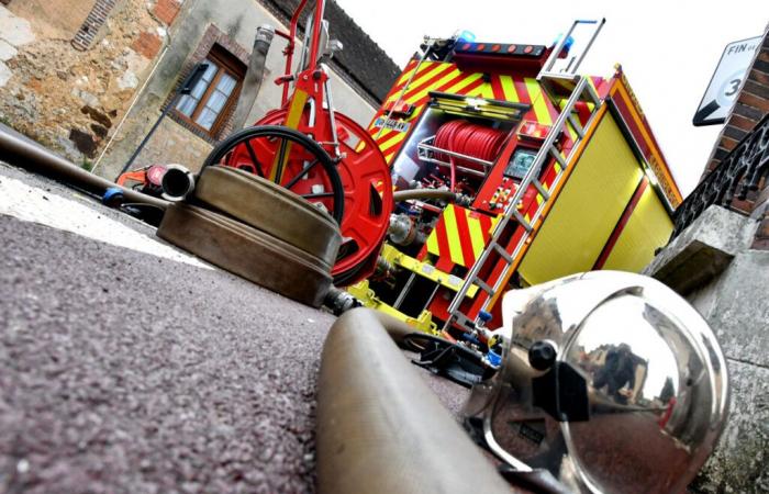 A fire in the garage of a house in Eure-et-Loir, 19 firefighters on site