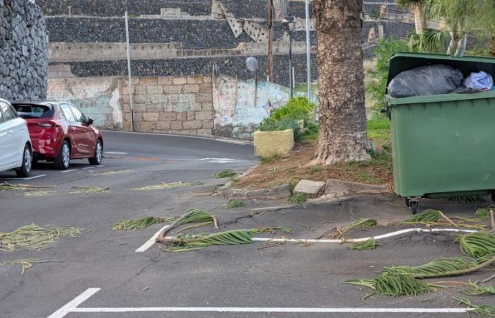 The storm in Tenerife leaves sleepless nights and destruction in the north of the island