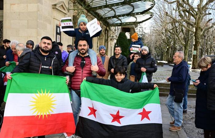 Syrians from Haute-Loire celebrate the end of Bashar Al-Assad's regime in Puy-en-Velay