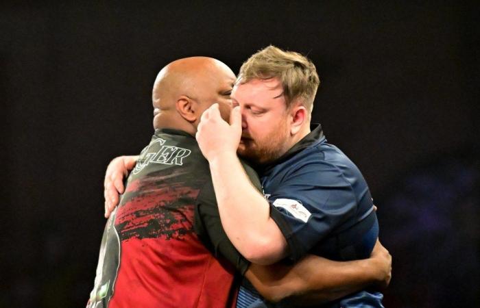 Cameron Menzies bursts into tears as he loses in first round of World Darts Championship to fan-favourite Leonard Gates