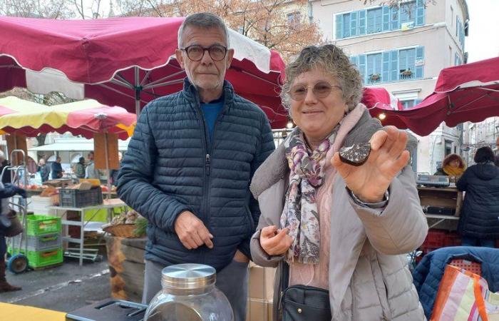 On the Cahors market, truffles sell like hotcakes and at high prices