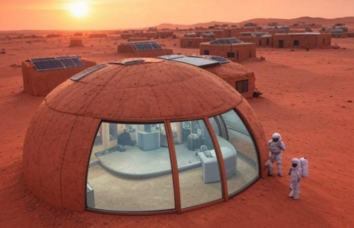 Concrete blood and sweat for the first Martian colonists!