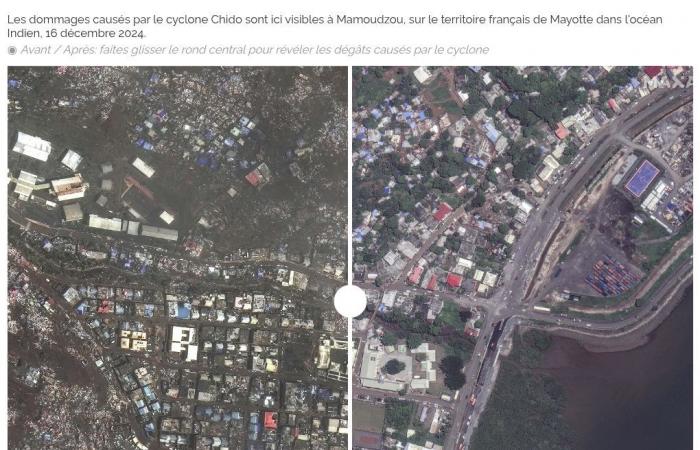 In pictures – Mayotte, before and after the devastating passage of Cyclone Chido