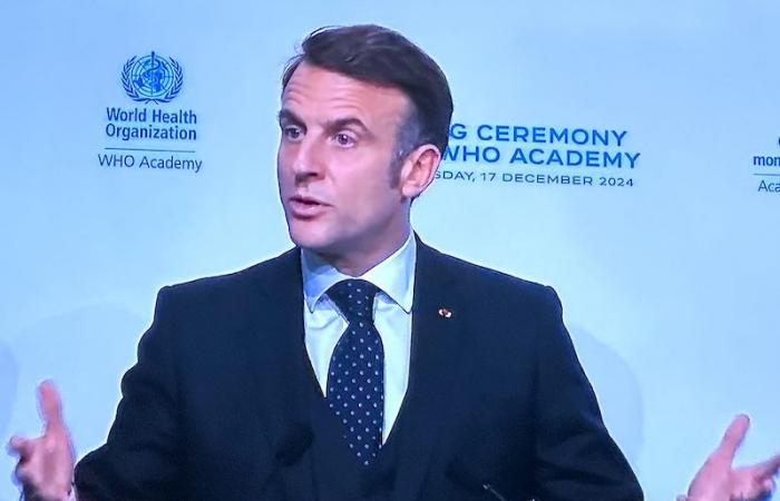 Emmanuel Macron inaugurates the WHO Academy in Lyon