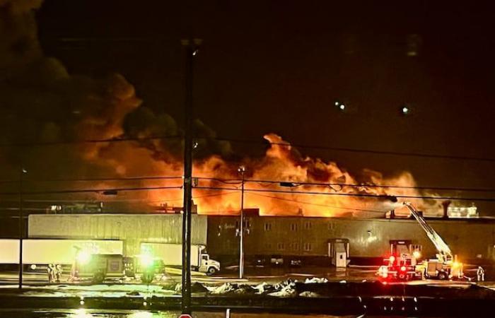 The origin of the fire at the Matane shrimp factory remains unknown