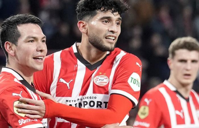 PSV easily continues to convert after victory over Koninklijke HFC, Lozano scores just before departure