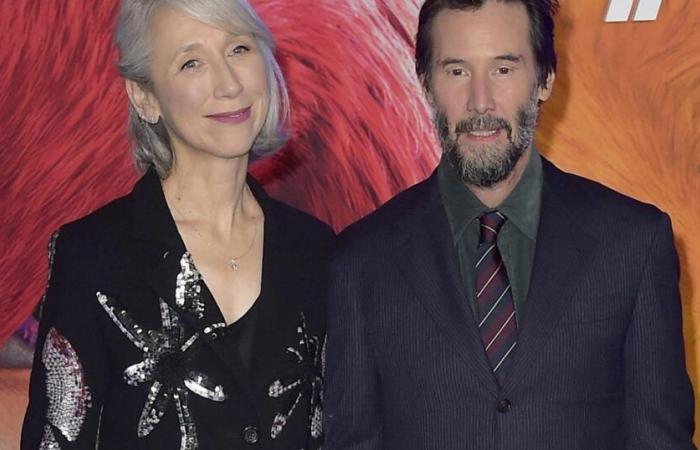 Keanu Reeves makes a rare appearance on the red carpet with his partner Alexandra Grant