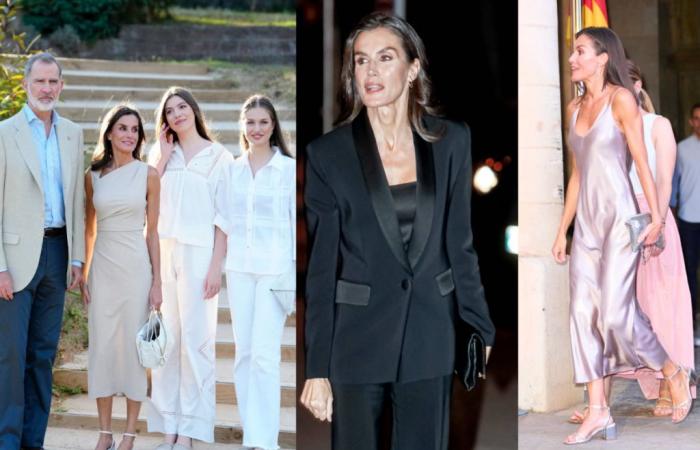 look back at the most beautiful looks of Queen Letizia of Spain with the famous Spanish brand