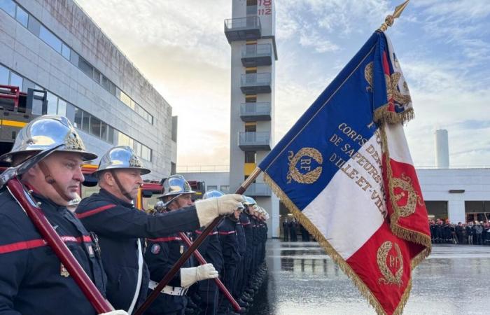 Rennes firefighters celebrate Sainte-Barbe and 50 years of CIS Rennes Le Blosne