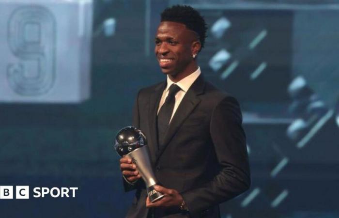 Vinicius Jr wins Fifa Best men’s player of year award