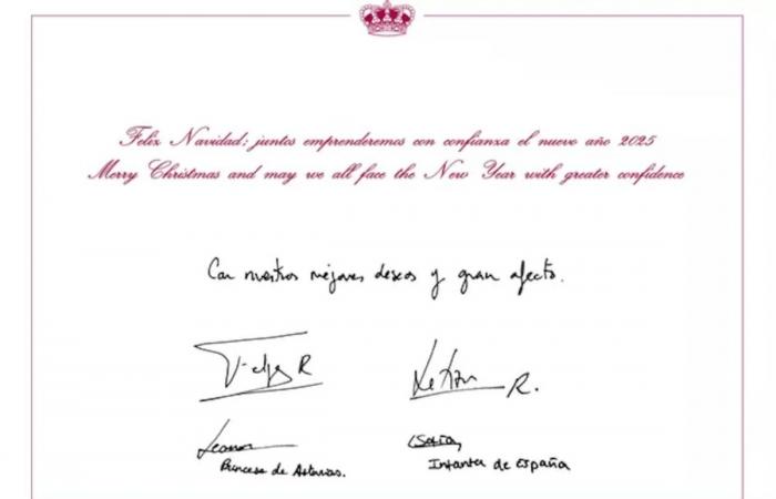 The Spanish royal family unveils its Christmas card, with a tribute to the victims of the Valencia floods