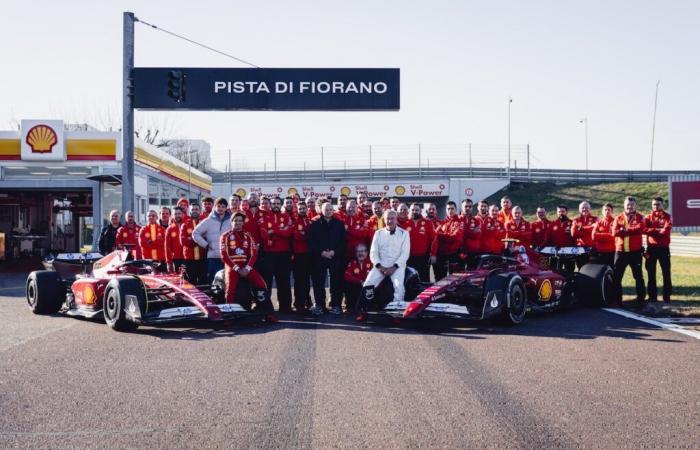 A farewell day for the Sainz family at Ferrari