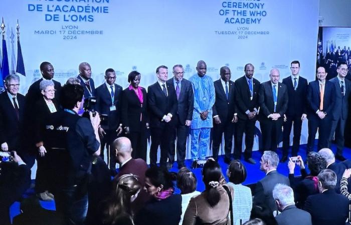 Emmanuel Macron inaugurates the WHO Academy in Lyon