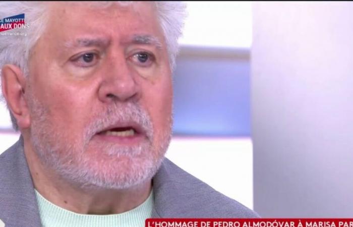 Death of Marisa Paredes: Pedro Almodovar dejected, he admits to having hesitated to come on the set of C à vous (ZAPTV)