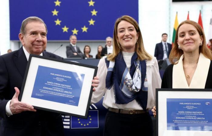 Strasbourg. Venezuelan opposition receives Sakharov Prize at European Parliament