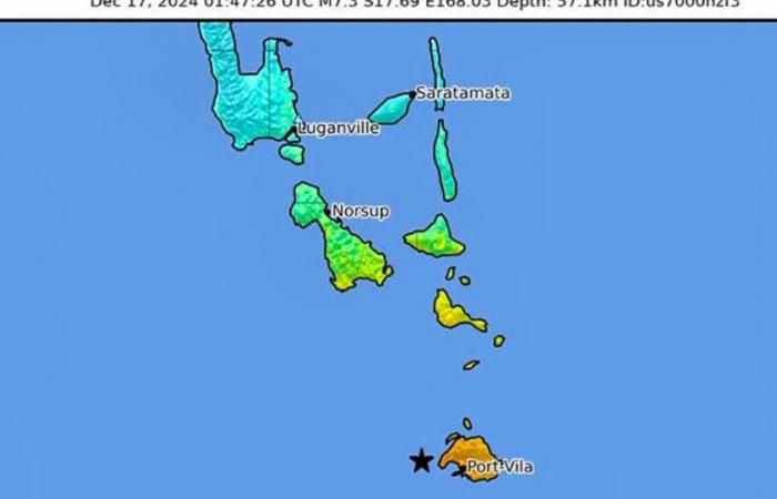 Earthquake: Violent earthquake off the coast of Vanuatu, a witness reports victims