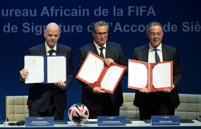 Morocco will host the headquarters of the FIFA Africa Office