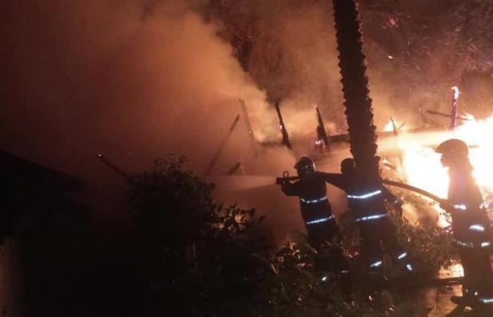 Violent fire at the Technopole: Firefighters struggle to control the flames (Video)