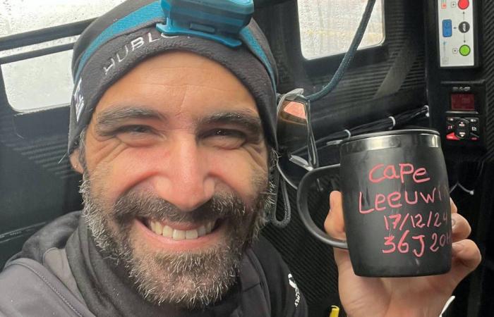 Alan Roura has crossed Cape Leeuwin