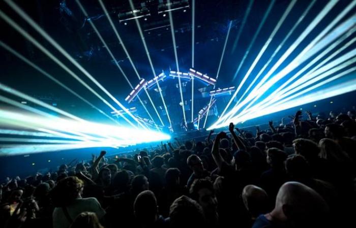 Justice electrifies the Accor Arena crowd with dazzling sound and light