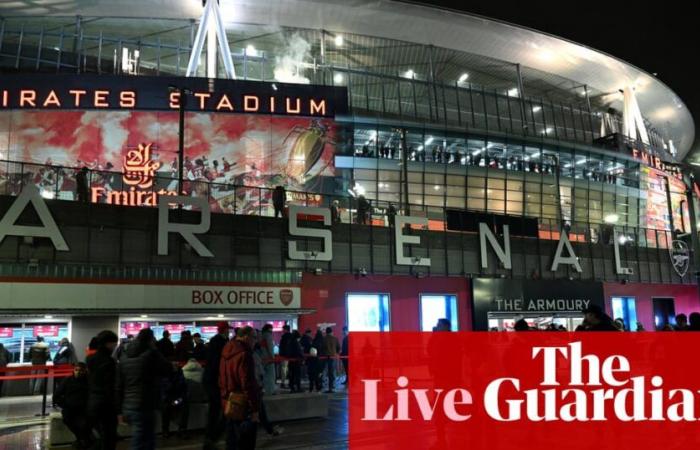 Arsenal v Crystal Palace: Carabao Cup quarter-final – live | Carabao Cup