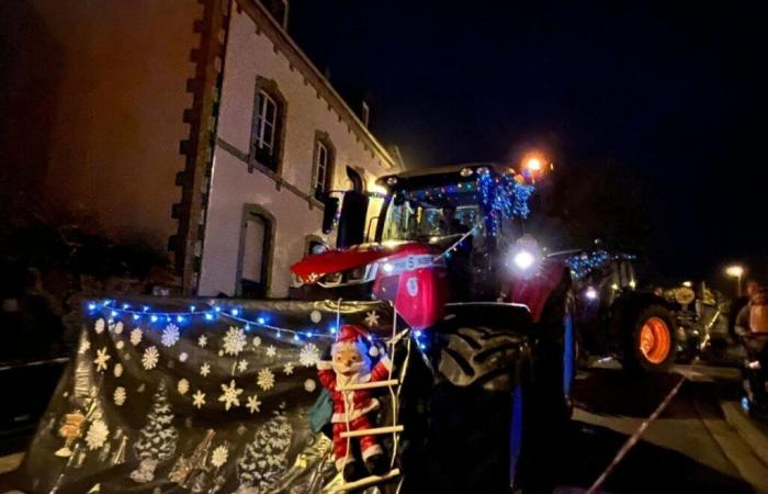 First Christmas parade of farmers in Quimper