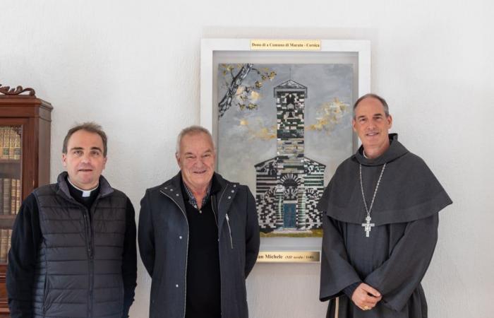 Murato (Haute-Corse) offers a painting from the church of San Michele to the bishopric of Ajaccio