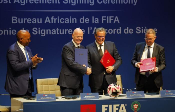 FIFA establishes its 3rd regional office in Morocco (Rabat)