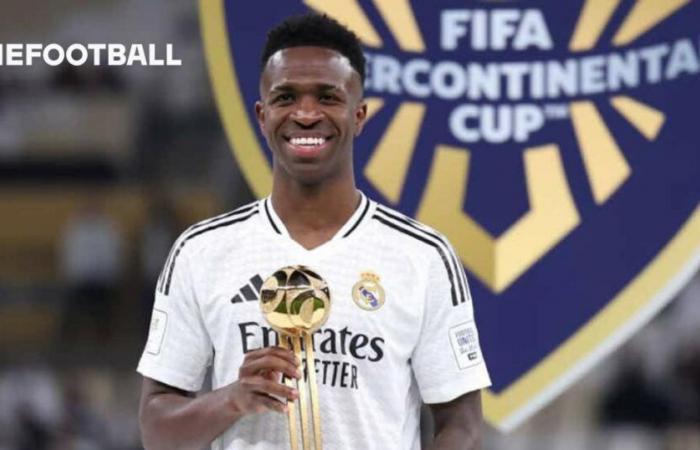 Vinicius Junior Wins the Golden Ball Award at the FIFA Intercontinental Cup