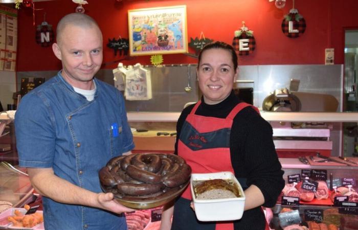 In Périgné, the butcher wins gold for his black pudding and country pâté