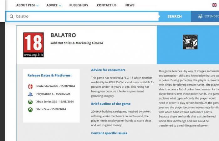 Balatro: PEGI 18 annoys its developer who in turn attacks EA Sports FC | Xbox