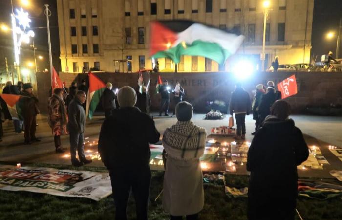 Breaking the wall of silence: in Mulhouse, a vigil for the children of Palestine