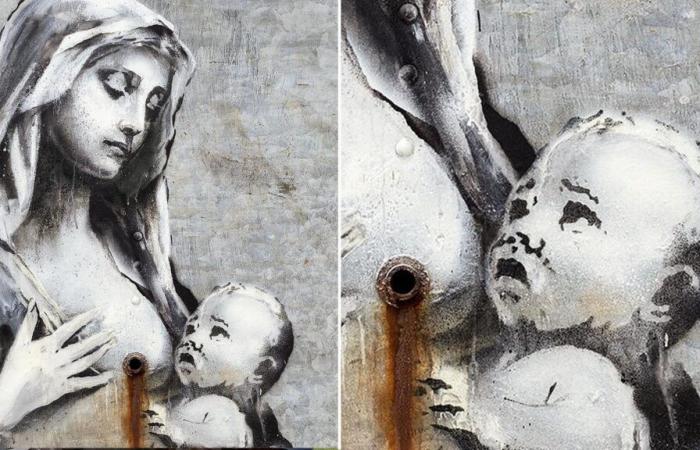 Banksy: what we know about the Madonna with child, the new work by the street artist