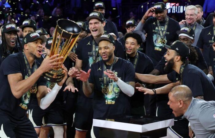 The Milwaukee Bucks win the 2024 NBA Cup! OKC Thunder crushed 97-81, Giannis Antetokounmpo MVP with triple double