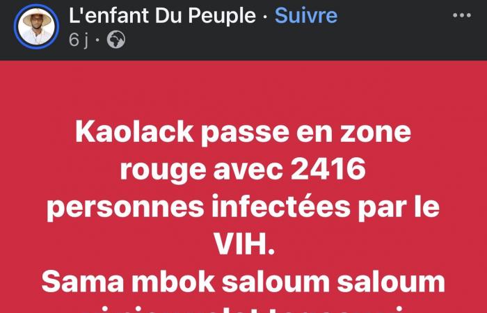 Senegal: no, there are not 2,416 new cases of HIV in the Kaolack region