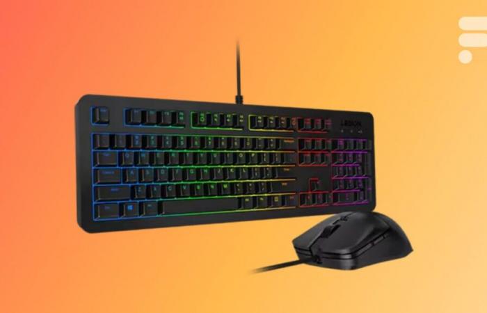 €39 is the very low Christmas price for this Lenovo gaming pack with keyboard + mouse