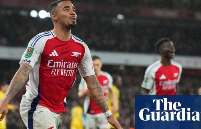 Jesus hat-trick lifts Arsenal past Crystal Palace and into Carabao Cup last four | Carabao Cup