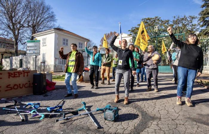 In Draguignan, a flashmob to obtain more social protection for farmers and operators