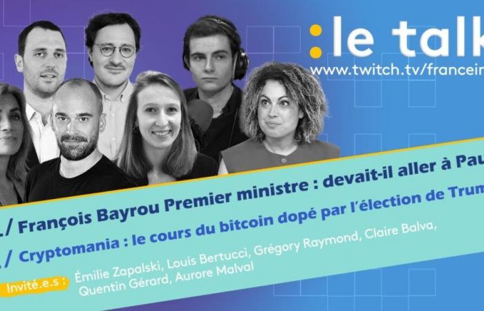 IN REPLAY. The Talk – The first days of François Bayrou Prime Minister and the rise of bitcoin after the election of Donald Trump: relive the Talk debates!