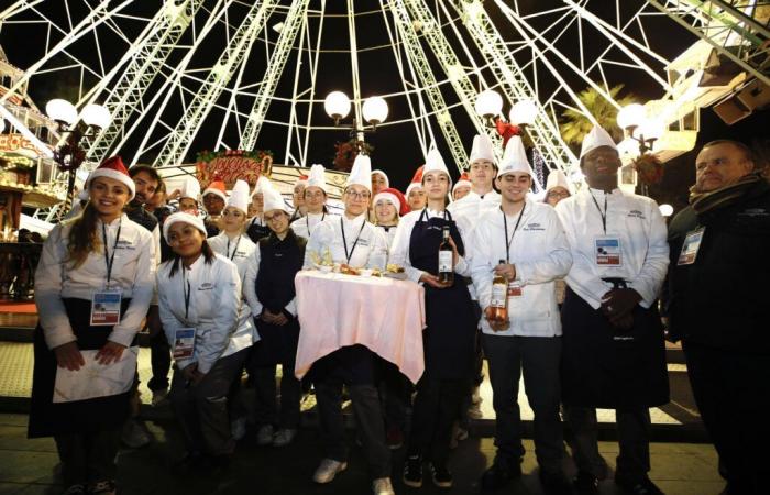 On the Nice Ferris wheel, the solidarity aperitif in favor of Secours populaire