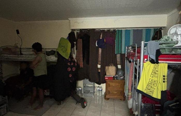 14 foreigners housed in an unsanitary apartment