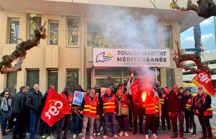 Why is discontent growing among agents of the Toulon Habitat Méditerranée HLM office