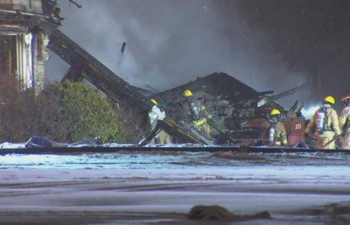 A man dies after a fire in a building in Rimouski