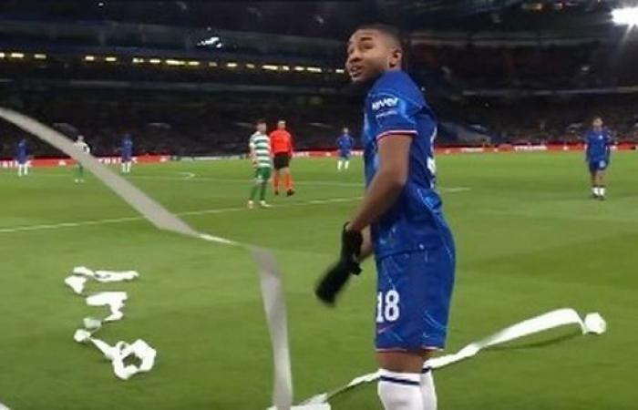 Chelsea’s Europa Conference League clash stopped as Nkunku pelted with toilet roll