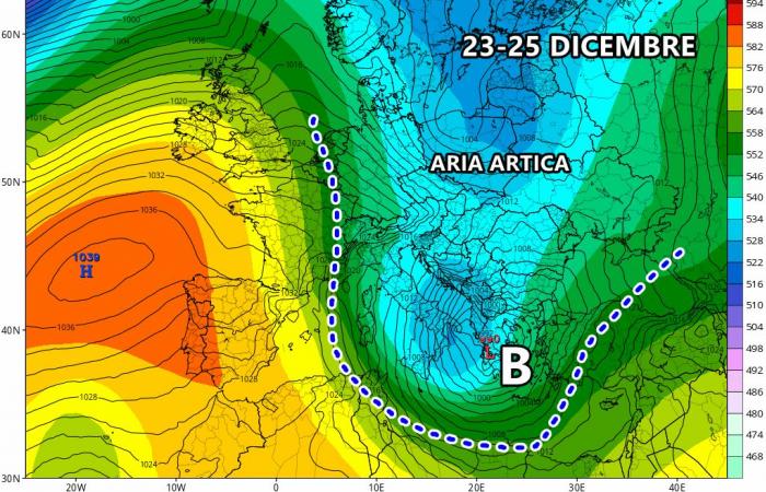 Weather: Italy divided in two at Christmas