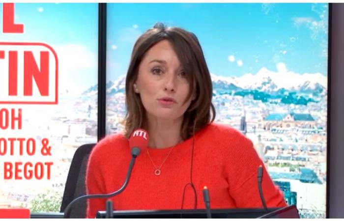 Amandine Bégot (RTL Matin): Her companion and father of her son comes out of his reserve, the journalist is very proud