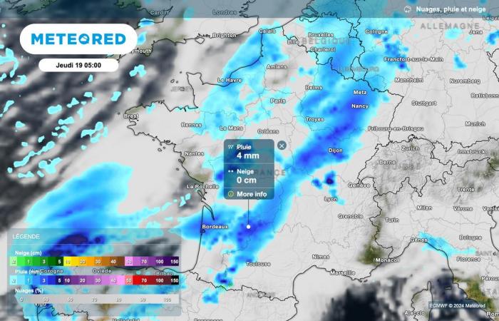 an active cold front crosses France this Thursday. Which regions are affected by heavy rains?