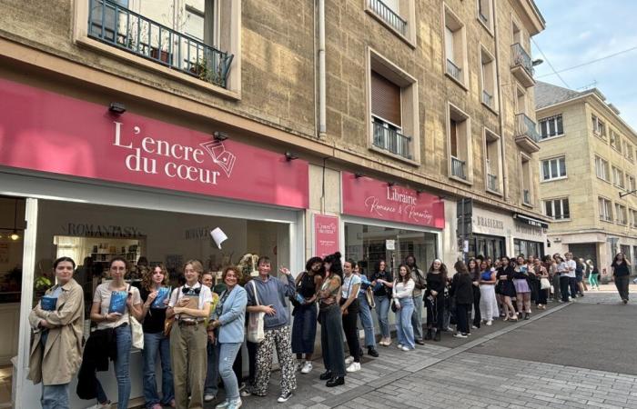 The romance bookstore The Ink of the Heart is duplicated in Caen