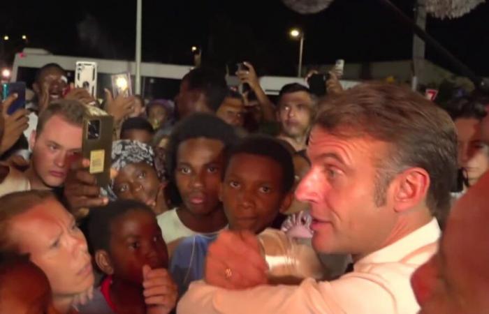 Emmanuel Macron heckled by Mahorais